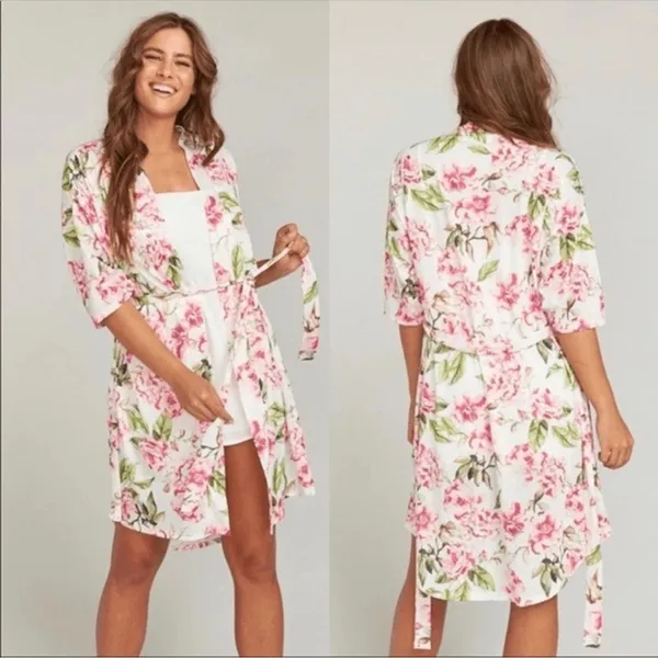 Show Me Your MuMu floral Robe Size Small - Image 2