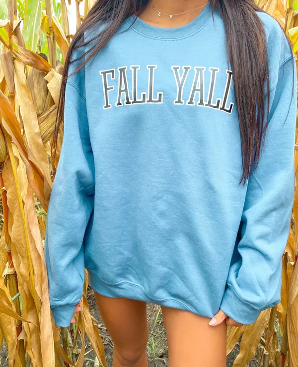 Fall Y’all Crewneck Size L - Image 2