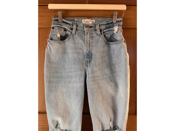 Abercrombie & Fitch The 90’s Straight Ultra High Rise Curve Jeans Women’s 26/2S - Image 4