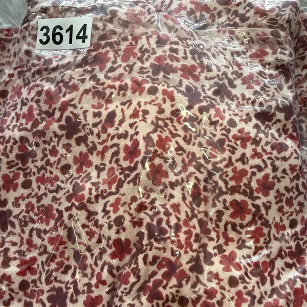 Sundry Red Floral Long‎ Sleeve Cotton Dress Size medium - Image 8