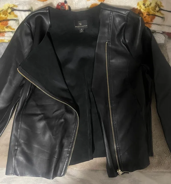 Worthington black Industries faux leather jacket  - Image 3