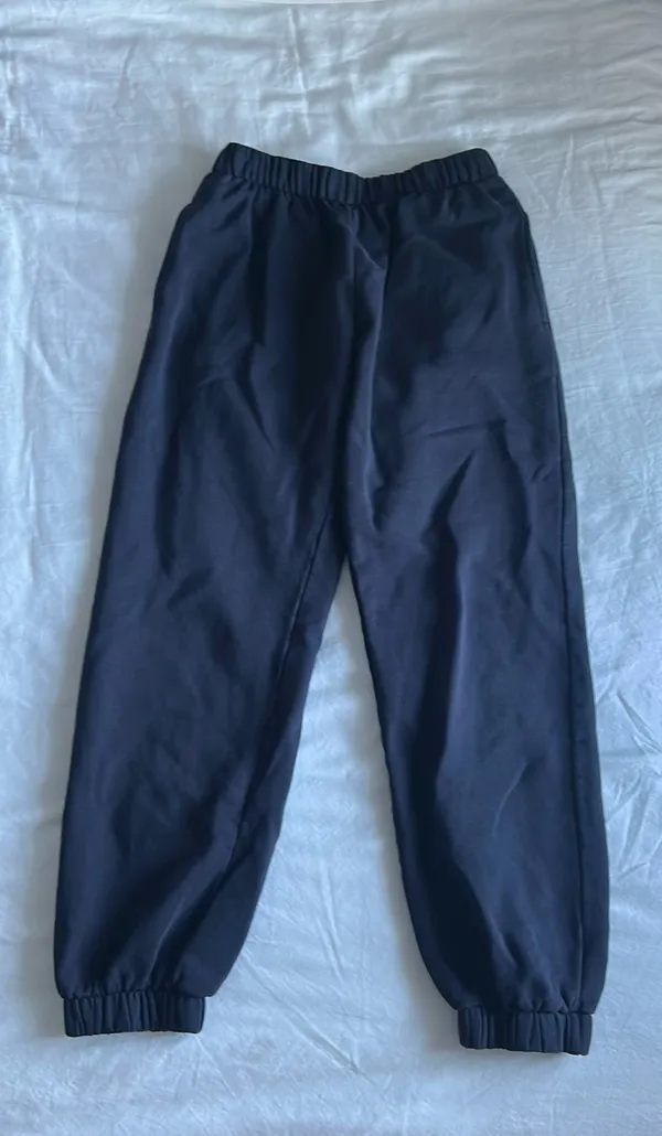 Navy Blue Low-rise Sweatpants - Image 3
