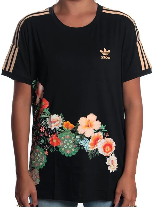 Adidas Originals Jardim Floral Tee Sz XS - Image 4