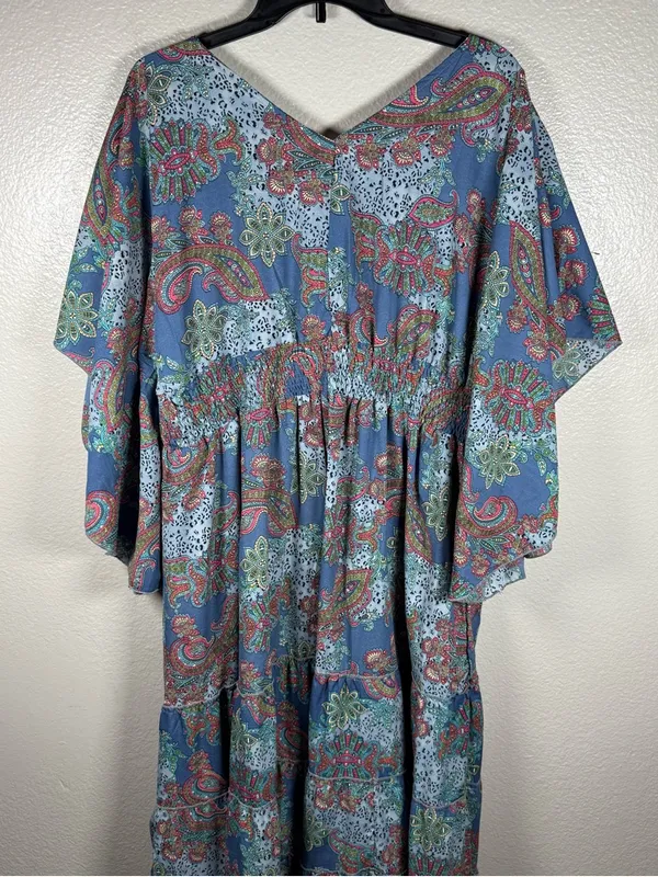 Anthropologie Boemo Bohemian Floral Maxi Dress - Lightweight Summer Dress as:L - Image 5
