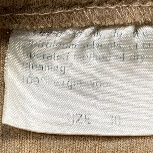 Vintage Bleyle for Hooper Tan Camel Wool Tailored‎ Neutral Midi Skirt - Image 10