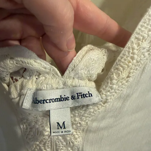 Abercrombie & Fitch Ivory Lace Babydoll Dress - Image 13