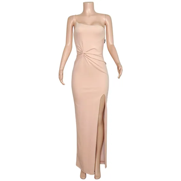 NOOKIE Lust One Shoulder Gown, Blush, Medium - Image 6