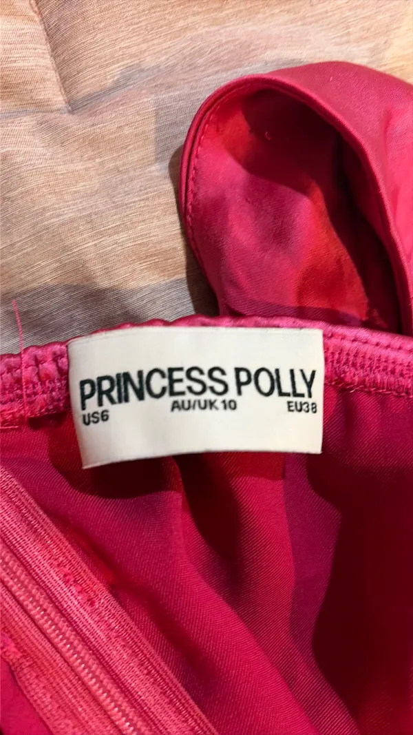 Princess Polly Mini Dress Silk Pink - Image 4