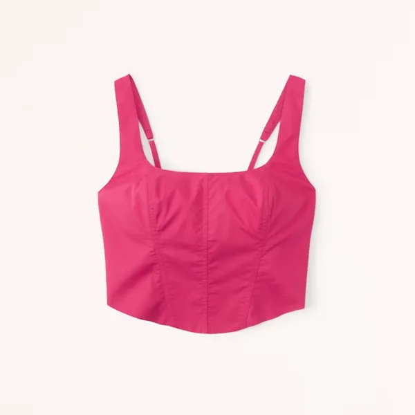 Abercrombie | Poplin Corset Tank - Image 9