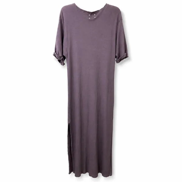 NEW Free People x Vintage Souls Chocolate Brown Saddle Up Graphic Maxi Tee Dress - Image 7