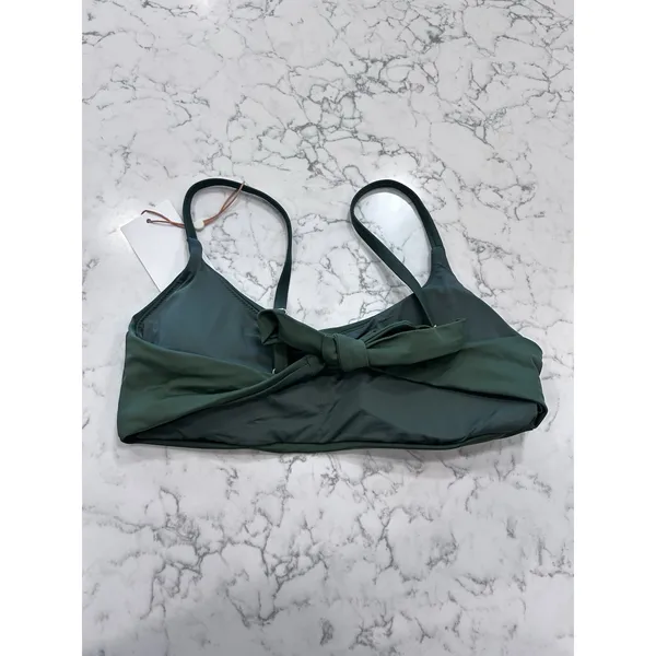 NWT Quince Palm Green Italian Scoop Neck Bikini Top Size Large - Image 4