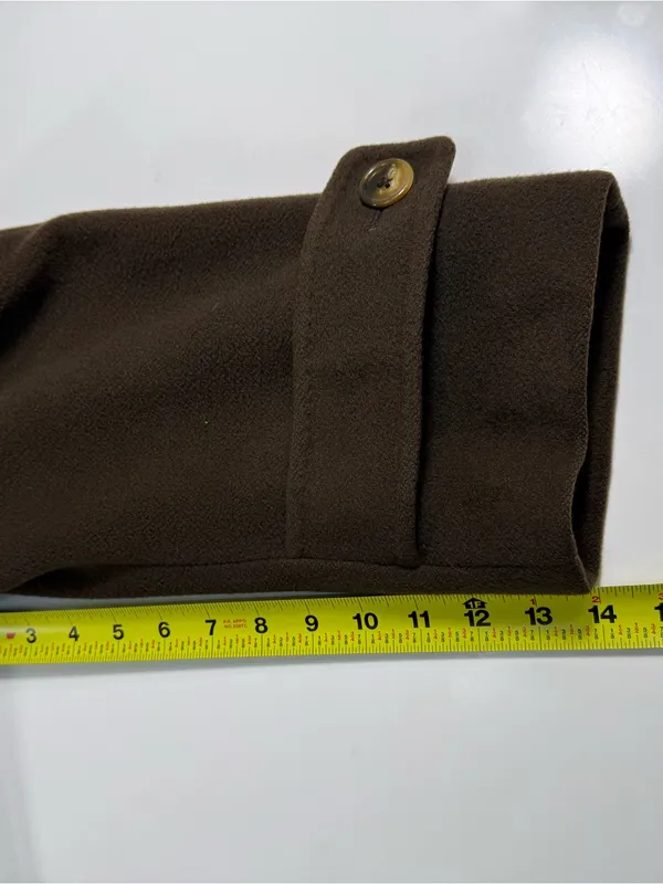 Regency Cashmere Vintage Cashmere Wool Blend-Brown Single-Breasted - Image 6