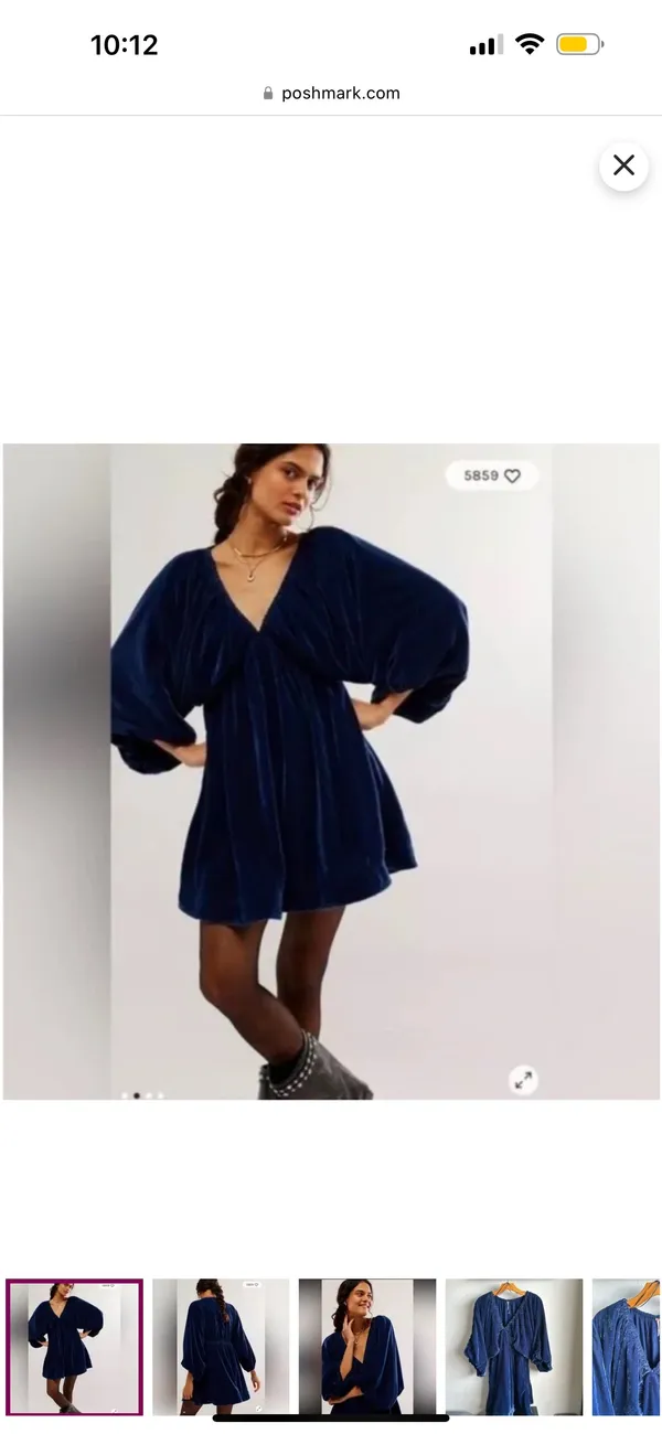 Free People Portia Velvet Mini Dress - Image 4