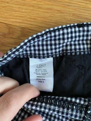 John Galt Gingham Mini Skirt - Image 3