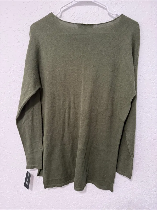 NWT INC Olive Green Women’s Sweater - Small - Image 2