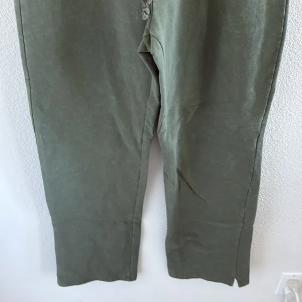 Vintage GAP Stretch Green Lounge Pants Cozy Pant Green Elastic Waist Pull On M - Image 5