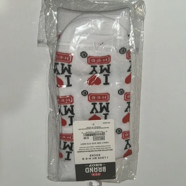 I ❤️‎ My HEB Socks I Love My HEB White - Image 2