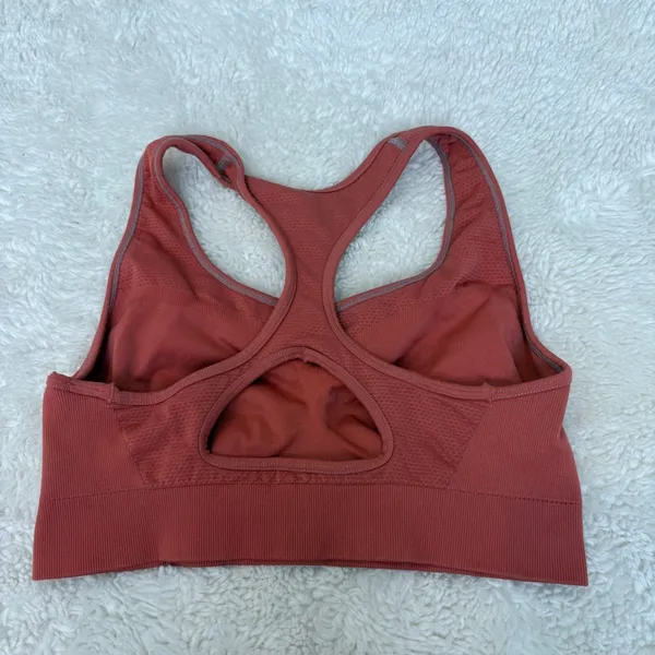Patagonia Womens Racerback Sports Bra Workout Activewear Lightweight Orange M - Image 2