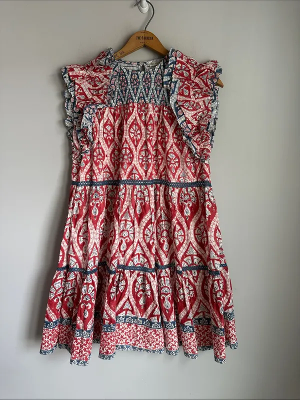Tuckernuck Ash & Eden Red Olga Mini Dress medium - Image 2