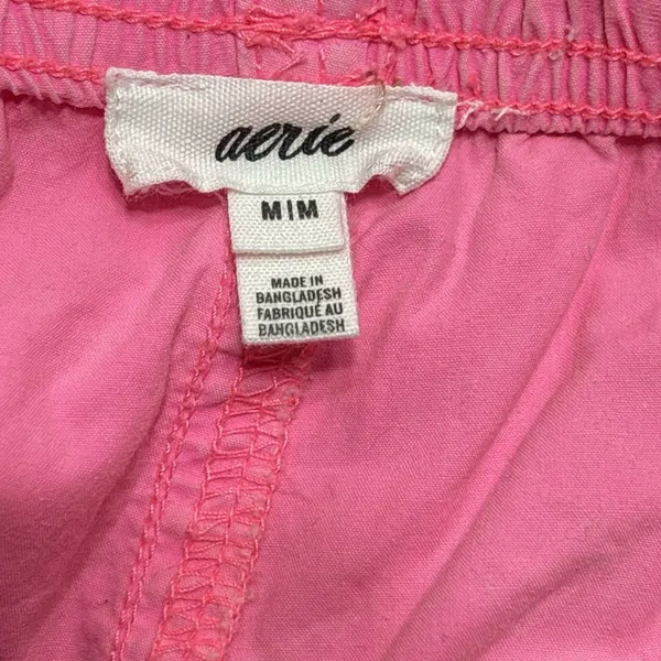 Aerie Baggy Cargo Skater Pants Neon Pink Oversized Wide Leg Medium - Image 7
