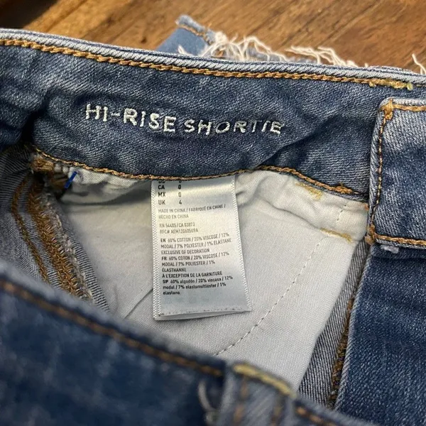 American Eagle Hi Rise Shorties Jean Shorts - Image 8