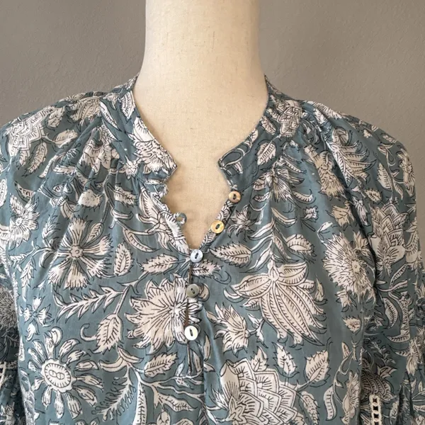 Marea Womens Elizabeth Mini Dress Size XS/S Boho Flowy Floral Cotton Lightweight - Image 5