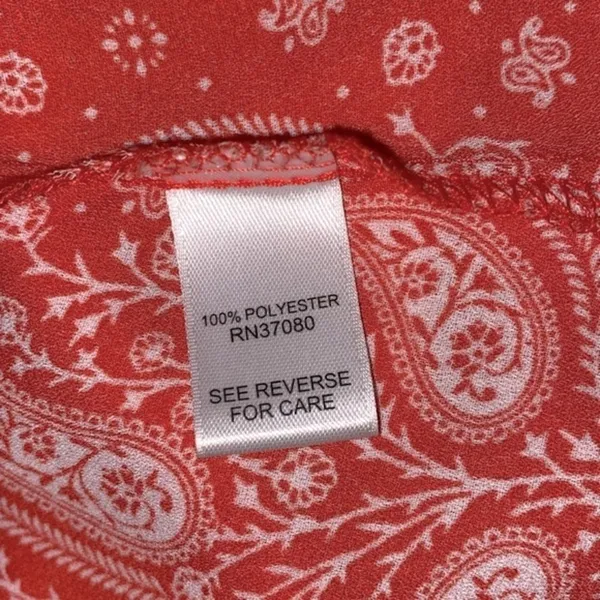 Red paisley boho top size large/xlarge - Image 5