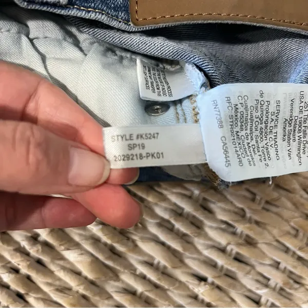 J.Crew Mercantile Jean‎ Shorts 25 Blue Cuttoff Mid Rise Wash Denim Women’s - Image 6