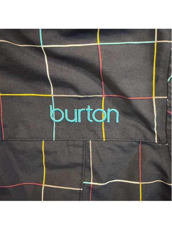 Burton Women’s Small - Y2K Snowboard Jacket Multicolor Plaid Grid Hooded - Image 10