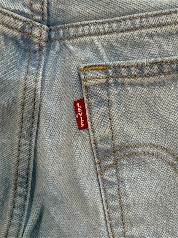 Levi’s Premium Wedgie Straight Jeans 24 Fits 25x25 Luxor Again Distressed $110 - Image 6