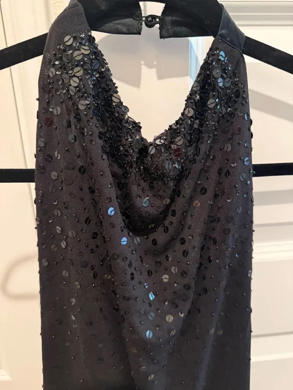 Black Sequin going out top - Image 2