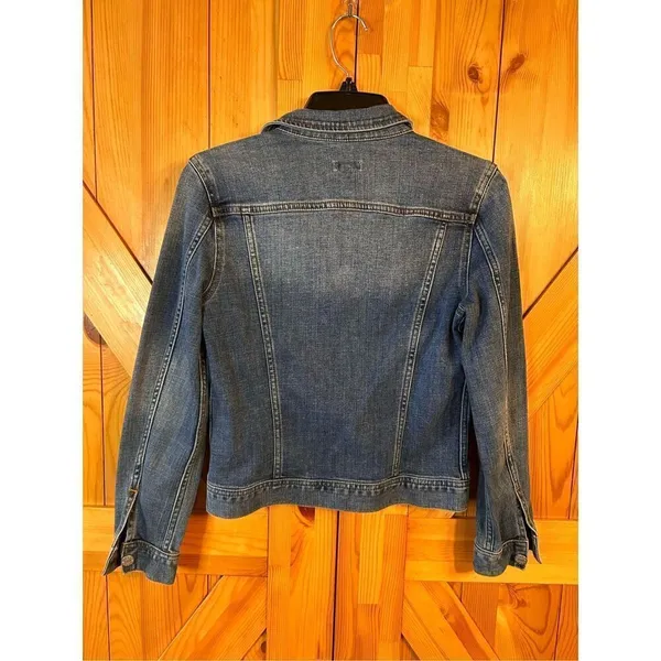 J. CREW Button Down Long Sleeve Jean Jacket Size XS (4484) Blue - Image 5