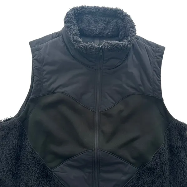 Lululemon Fleece Insulated Vest Black Size 12 Sherpa Winter Layer Ski Outdoors - Image 4