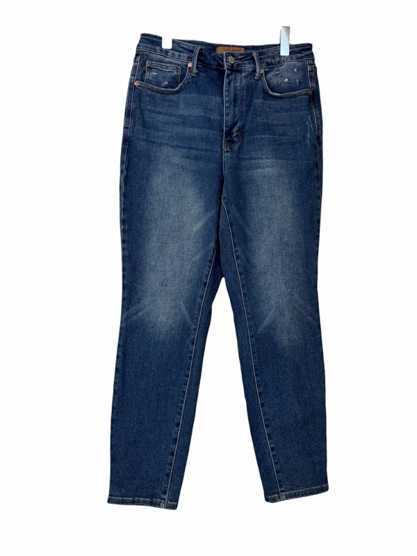 Judy Blue Slim Fit Women’s Jeans Size 30 Stretch Distressed Medium Wash Denim - Image 3