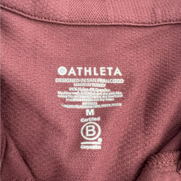 Athleta Speedlight‎ Half Zip Pullover Top
Burgundy sz M - Image 6