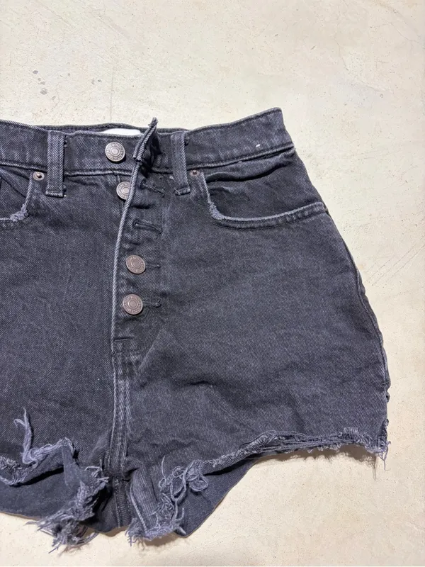Abercrombie & fitch black High rise mom short curve love 24/00 - Image 5