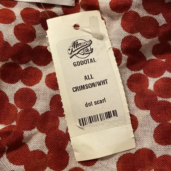 Scarf brand new Gameday girl stuff all crimson /why dot scarf long 36” wide 19” - Image 3