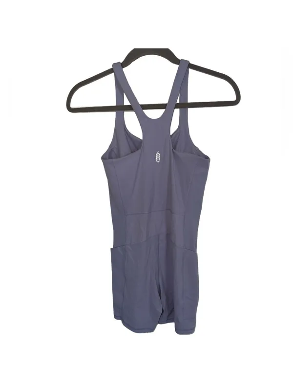 Free People FP Movement Never Better Runsie Soft Girl Pastel Lilac Romper xs - Image 4