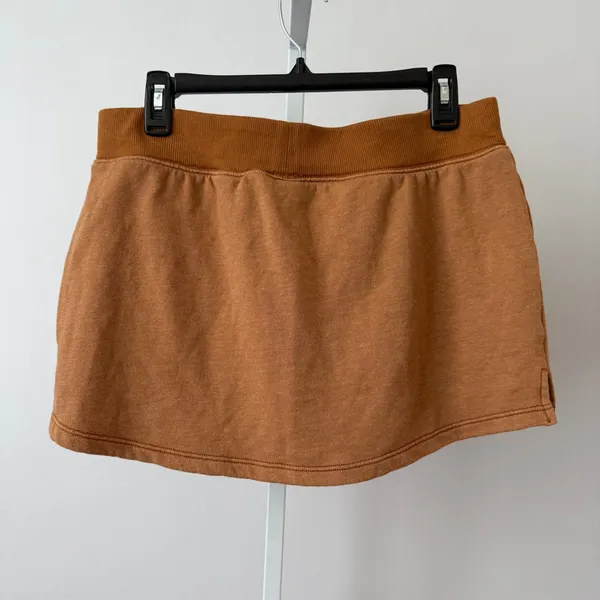 Free People Movement L Brown Skort Mini Activewear Yoga Athleisure‎ Workout Gym - Image 9
