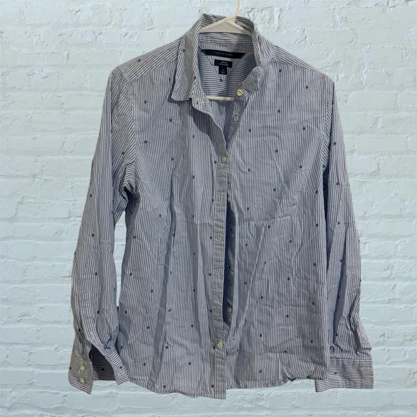 S35 Tommy Hilfiger Striped Button-Up Shirt - Image 2
