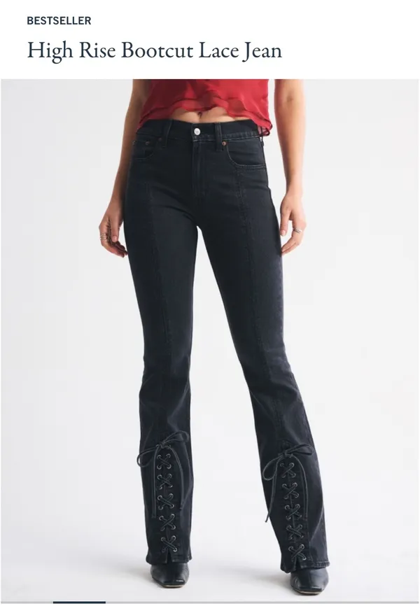 High rise bootcut lace Jean - Image 2