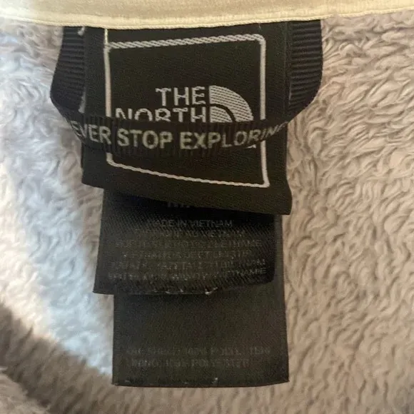 North Face Fleece Zip up Jacket medium - Image 3