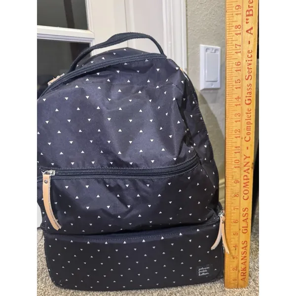 Petunia Pickle Bottom Axis Geometric Print‎ Diaper Backpack Black - Image 2