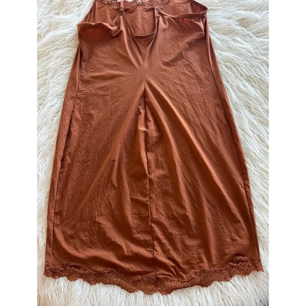 Skims Fits Everybody Lace Slip Dress Bronze Size 2X - Image 9