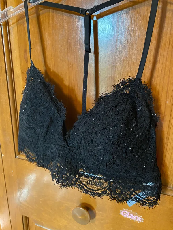 Black Aerie Lace Bralette - Image 2