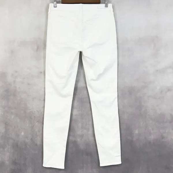 Articles of Society Skinny Jeans Womens 27 White Stretch Minimalist Karen Crop‎ - Image 3