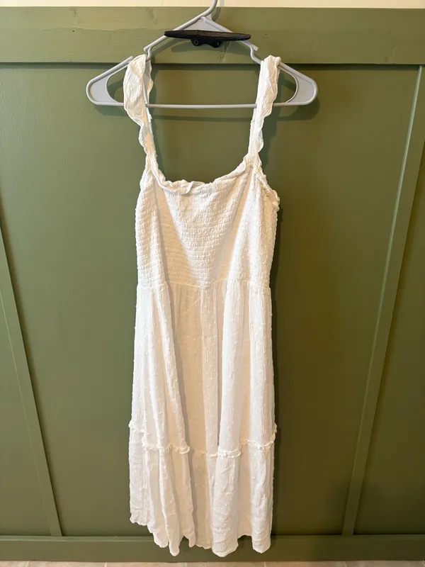 Maurice’s White Smocked Midi Dress - Image 3