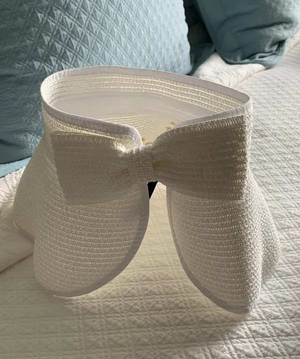 White Bride Sun Hat - Image 2