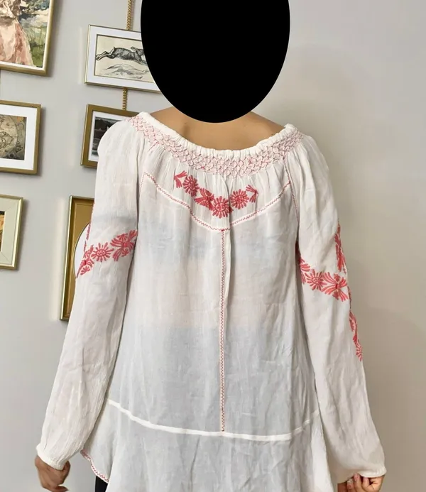 Free People Rolling Stone Woven Embroidered Top - Image 4