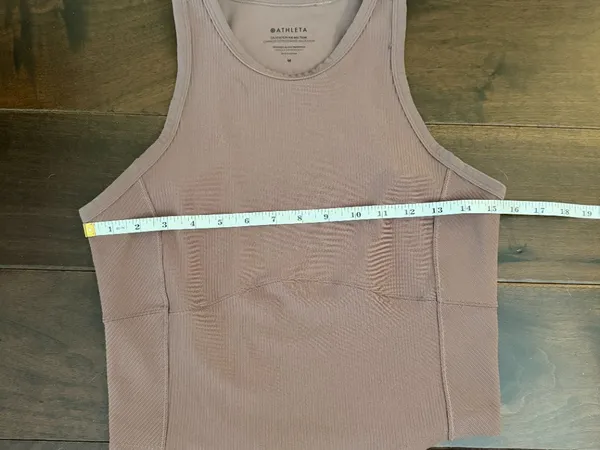 Athleta Salutation Ribbed Mix Tank Smoky Rose Mauve Size Medium - Image 6